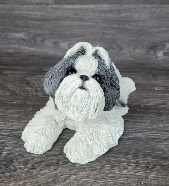 Vintage Sandicast 10”x4 1/2" Shih Tzu Ancient Chinese Dog 2003 Original Sticker