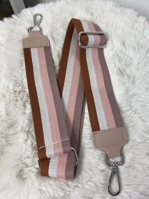 Taschenriemen Riemen Taschengurt Schultergurt für Crossbody Hautrosa Gestreift