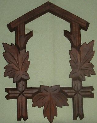 Antique Hand Carved Walnut Furniture Decorative Art Applique Black Forest