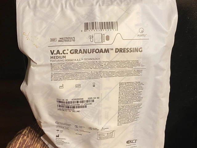 One each NEW V.A.C Granufoam Dressing Wound Care MEDIUM M8275052 by KCI Acelity