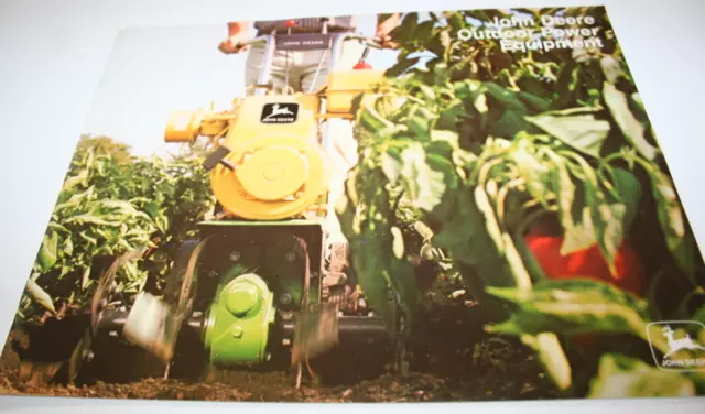 John Deere Outdoor Power Equipment Brochure 1972 Tillers Rotary Mowers Edgers