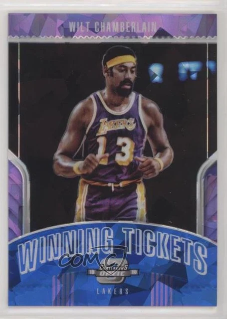 2018 Contenders Optic Winning Tickets Prizms Blue Cracked Ice Wilt Chamberlain