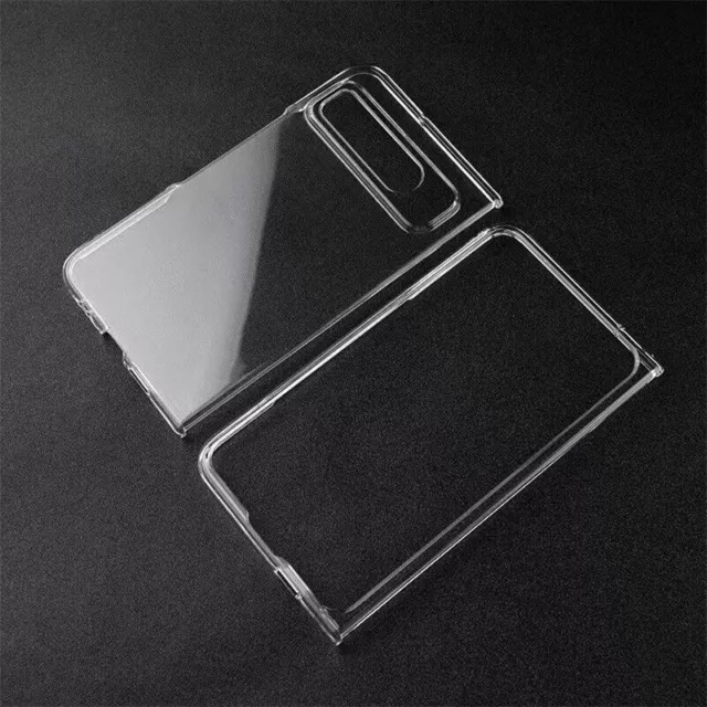 For Google Pixel Fold Glossy Crystal Clear DIY Hard case back cover