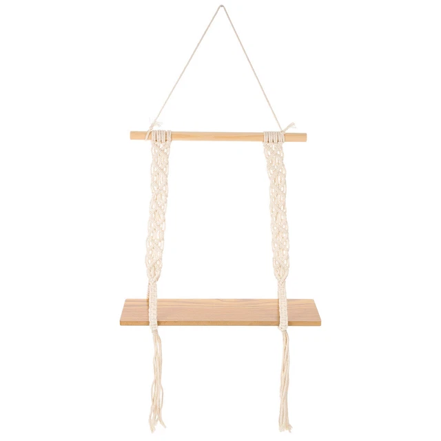 Soporte para toallas de pared cuerda tejida estante para toallas rollo de papel higiénico papel higiénico