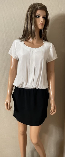 Robe En Soie Comptoir Des Cotonniers - Taille M, Couleur Pomme Gris, Occasion