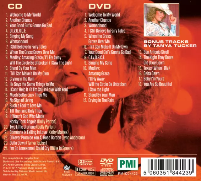 Tammy Wynette The Ultimate Collection CD/DVD Deluxe Edition CD with bonus DVD 2