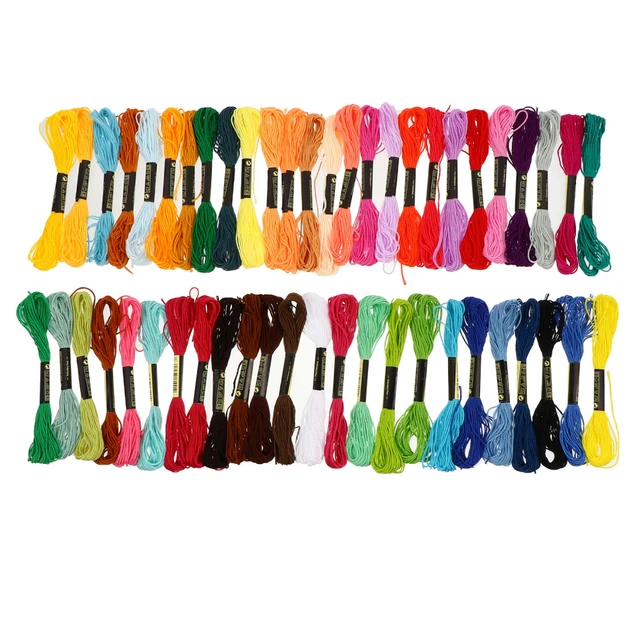 Juego trenzado madera carcasas hilo de algodón pulseras hilo transversal