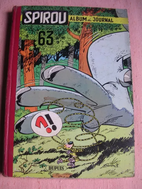 Reliure éditeur Album du Journal de Spirou N° 63