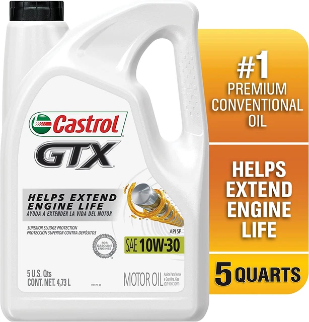 GTX 10W-30 Conventional Motor Oil, 5 Quarts