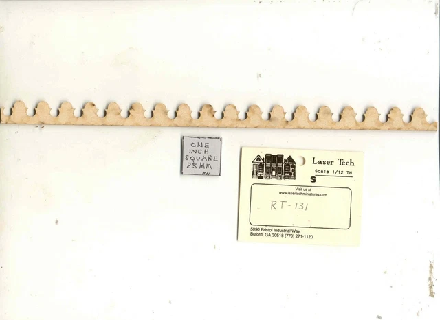 Roof Trim - Victorian  LT131 wood 1/12 scale dollhouse miniature 1pcs USA
