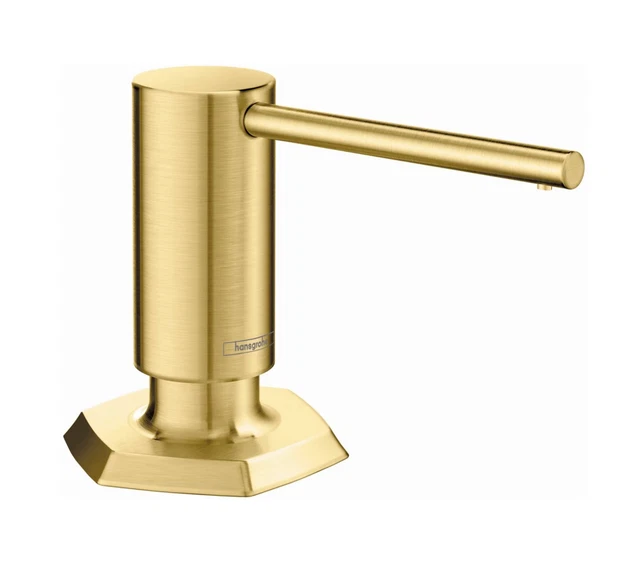 Hansgrohe Locarno Deck Mount Brushed Gold Optic Soap Dispenser
