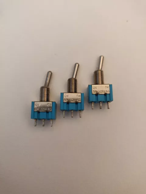 125V 6A ON/ON 2 Position SPDT 3 Pin Interrupteur à Bascule Levier Switch