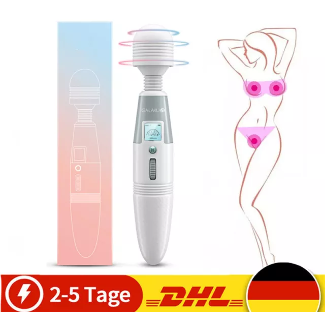 64 Modi Massagestab Magic Wand Massager Massagegerät Wasserdicht Vibrator Stark-