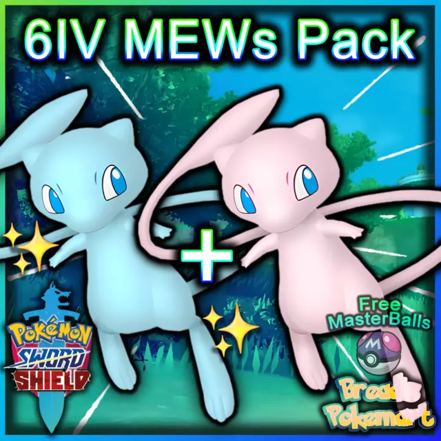 Shiny Mew 6IV Pokemon Let's Go Sword/shield Fast -  Finland