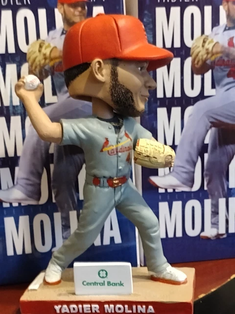4/1/2023 Yadier Molina Mystery Pitching Bobblehead Cardinals NIB SGA 