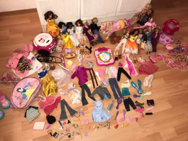 Barbie Paket XXL Sammlung Mattel Barbie Zubehör Puppe Vintage Konvolut Rarität