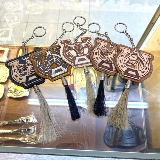 Full Leather Cowboy Western Key Chains/ Llaveros De Piel Estilo Rancho