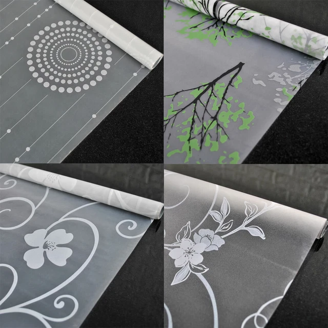 1/4x 2m Frosted Window Film Self Adhesive Privacy Glass Stickers Bathroom Decor