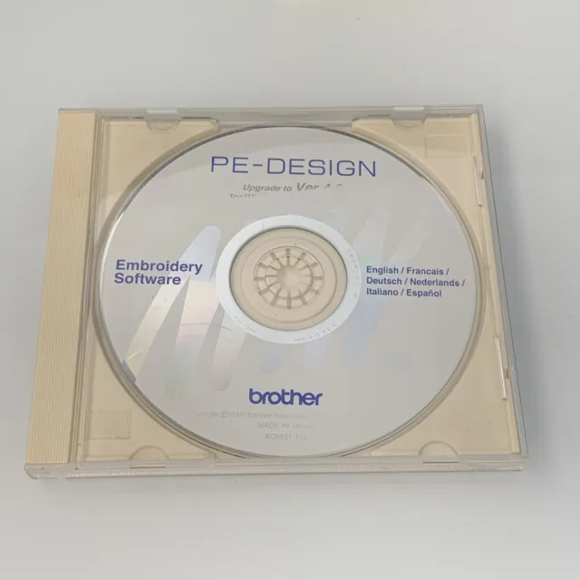 Software de bordado Brother PE-Design versión 4.0 versión 4 para Windows 98 CD 2000