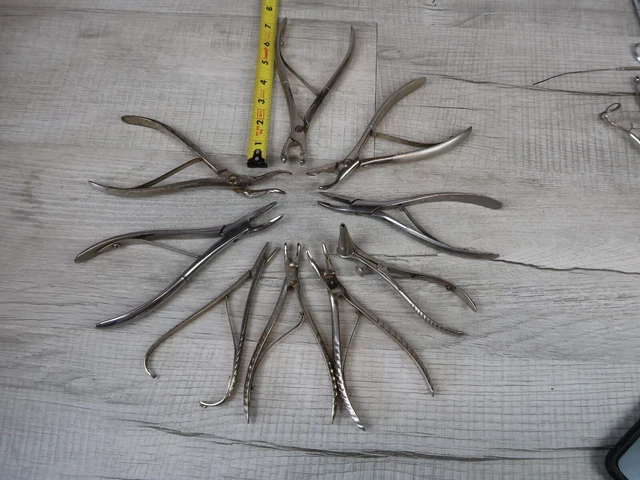9 Antique Dental Tools Instruments   Ronger Vintage