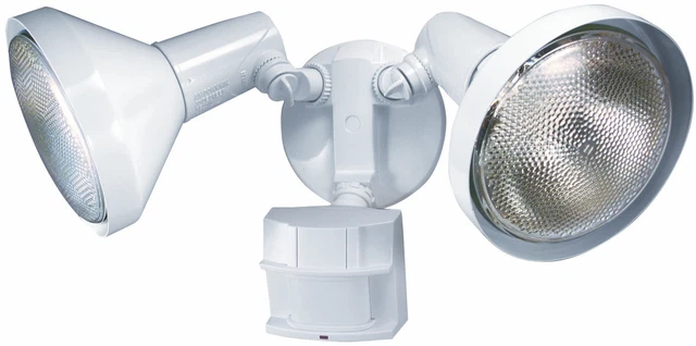 Heath Zenith HZ-5412 2 Light 180 Degree Motion Activated Security - White