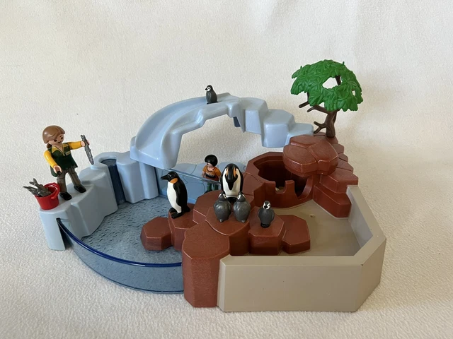 PLAYMOBIL 4013 WILDLIFE penguin habitat superset zoo enclosure pool £14