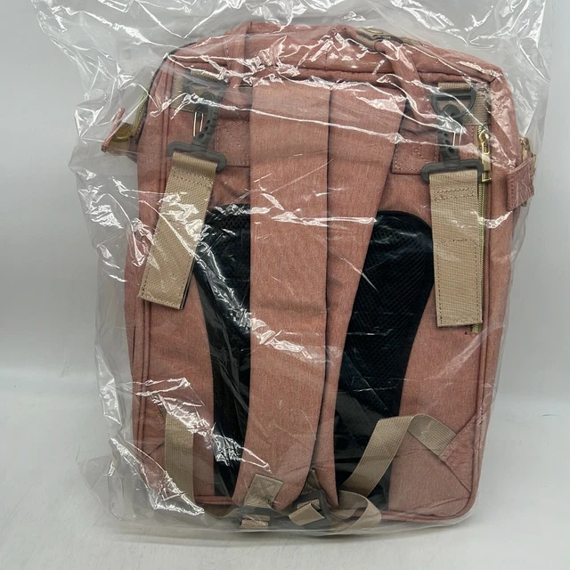 Hot Best Portable And Foldable Travel Pink Baby Diaper Backpack Bag 2