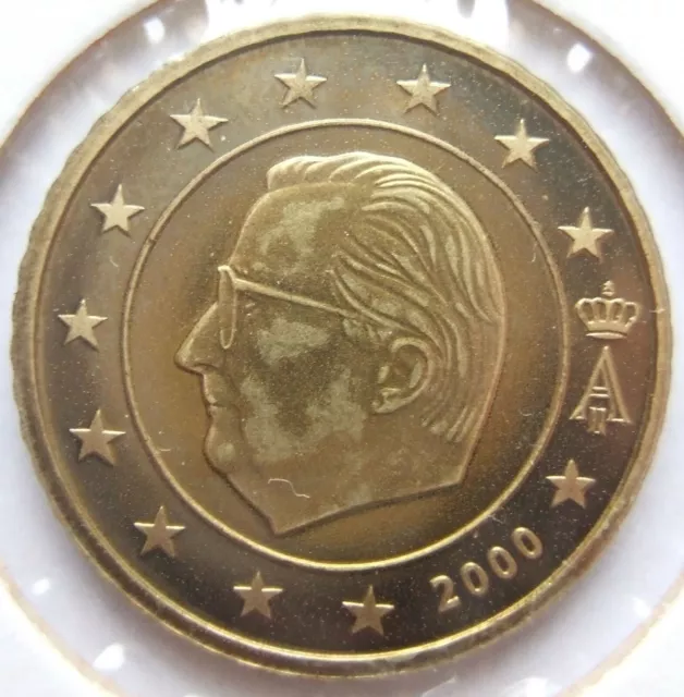 Münze Belgien 50 Eurocent 2000 in Polierte Platte 2