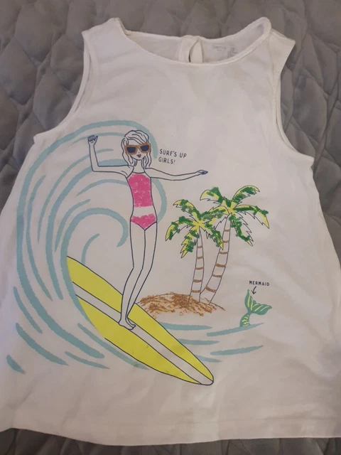 Pacchetto vestiti ragazze 8 9 anni fondo grigio top gap disney minnie top next 3