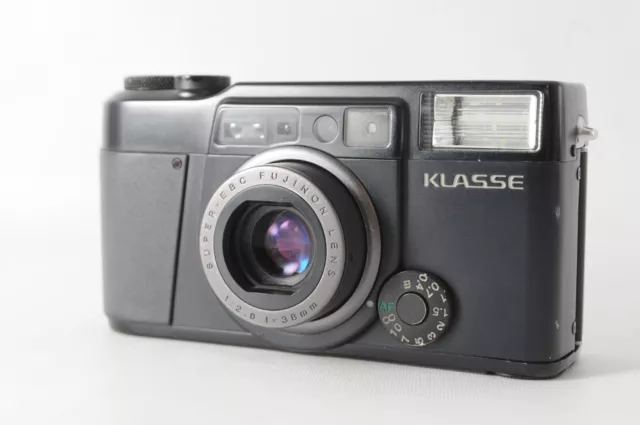 [Exc+5] Fuji Fujfilm Klasse Black 35mm Point & Shoot Film Camera From JAPAN #930