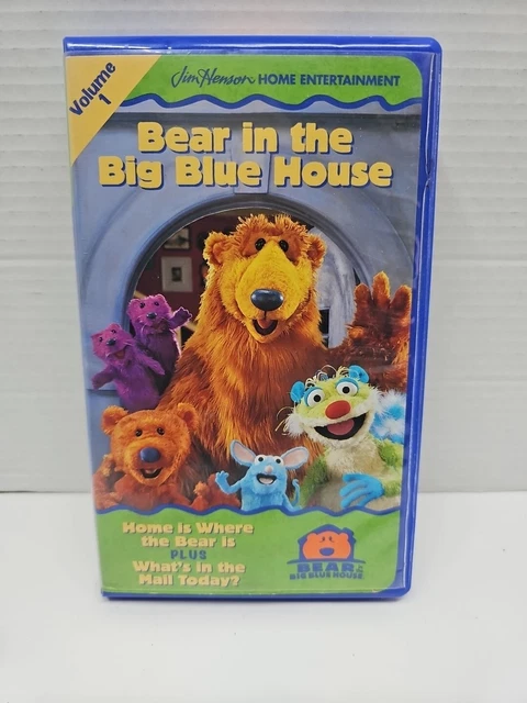 BEAR IN THE Big Blue House Volume 1 (VHS, 1998) Blue Clamshell Case ...