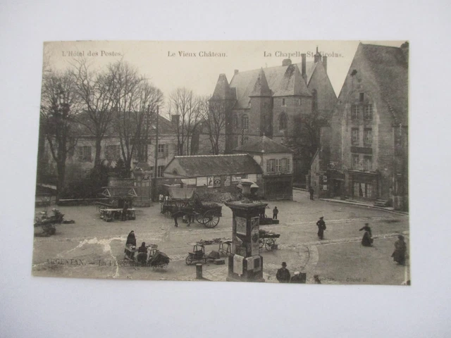 Cpa Orne 61 Argentan La Place Du Marché