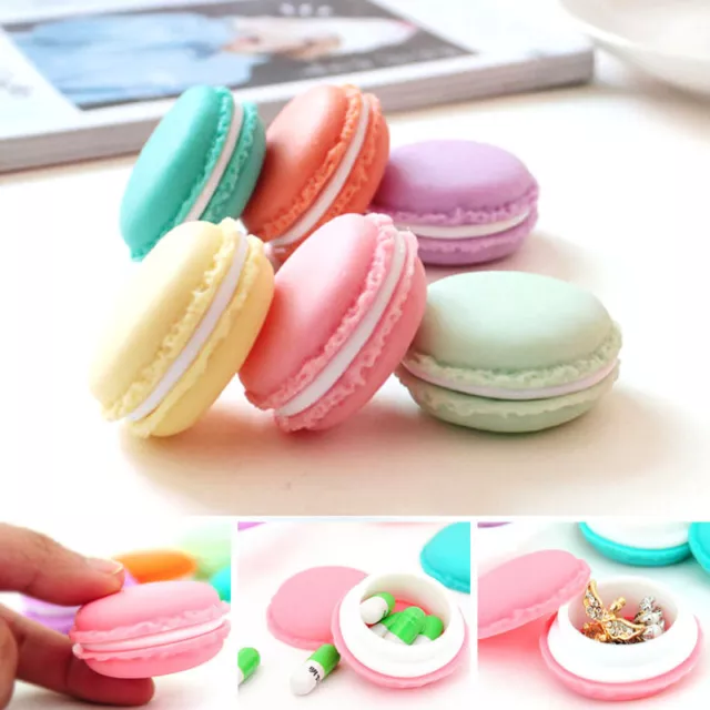 6 PCS Mini Earphone SD Card Macarons Bag Home Storage Box Case Carrying Pouch  A