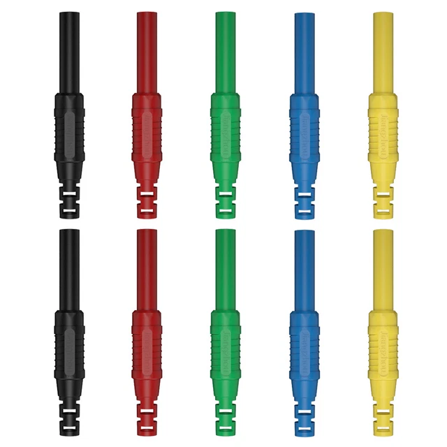 Connettore cavo di estensione placcatura nichel spina banana 4 mm spina femmina rame