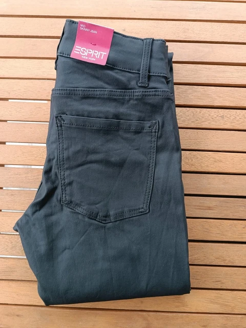 Jean Femme Edc By Esprit - Taille 38 (W29 L32) - Gris - Coupe Droite - Occasion Très Bon état