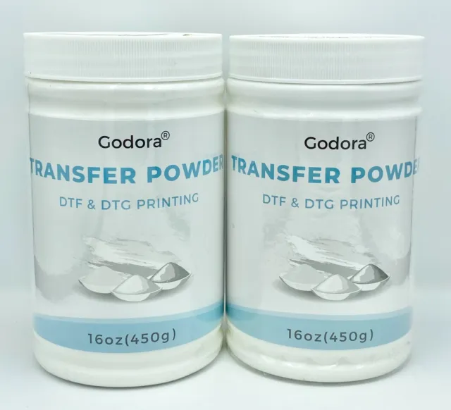  QAREVEN DTF Powder, 500g/17.6 oz White Digital