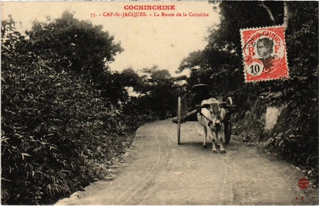 CPA AK Cap St Jacques La Route de la Corniche Vietnam Indochina (1345294)