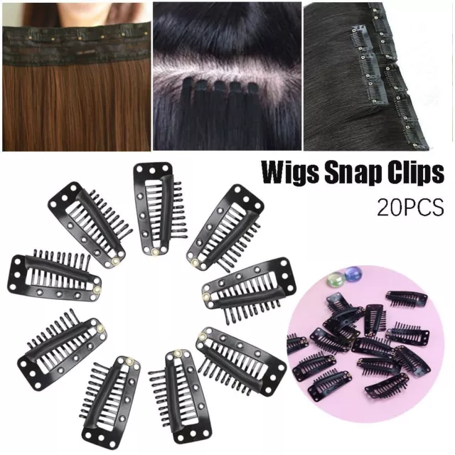 100pcs hair clip in extensions wig clips to secure wig no sew wig