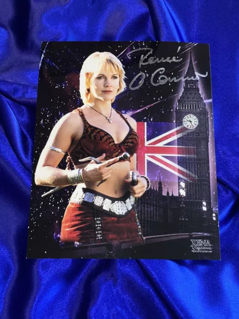 RARE Official Gabrielle (Renee O'Connor) 8x10 SIGNED Photo from Xena - XE-RO 142