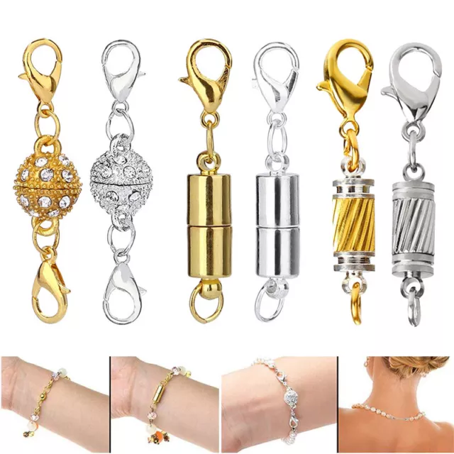 Magnetic Lobster Clasp Connector Necklace Bracelet Jewelry Making Finding 5pcs