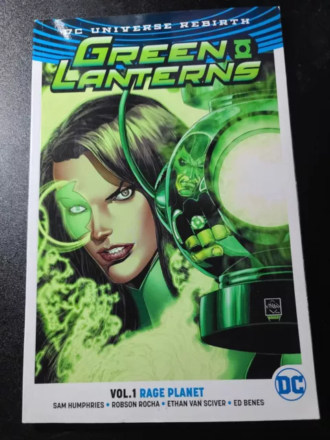 DC Comics Rebirth Green Lanterns Volume 1 Rage Planet Trade Paperback TPB Good