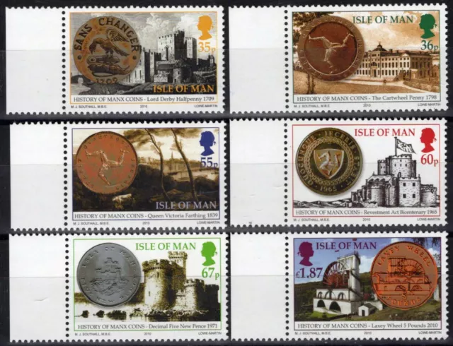 ZAYIX Isle of Man 1387-1392 MNH Manx Coinage Castles Currency 073123SM08M