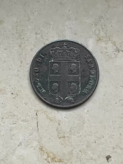 Moneta Regno Di Sardegna - 3 Centesimi 1842- Carlo Alberto - Rara-