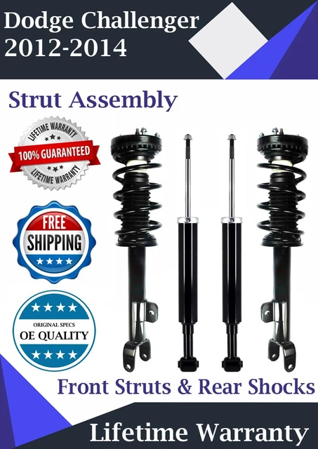 Front Struts & Rear Shocks For 2012-14 Dodge Challenger 5.7L Lifetime Warranty