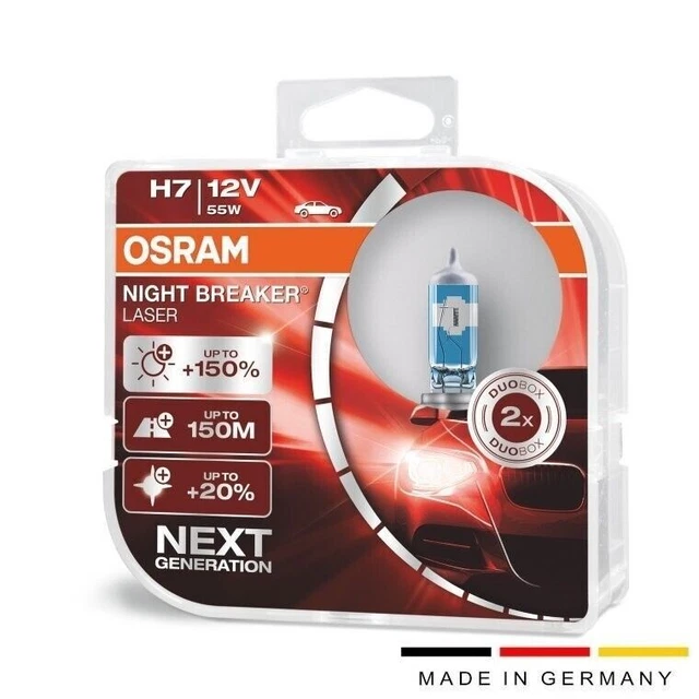 Lampadine OSRAM H7 Night Breaker LASER (x2) +150% di luce in più - 64210NL-HCB