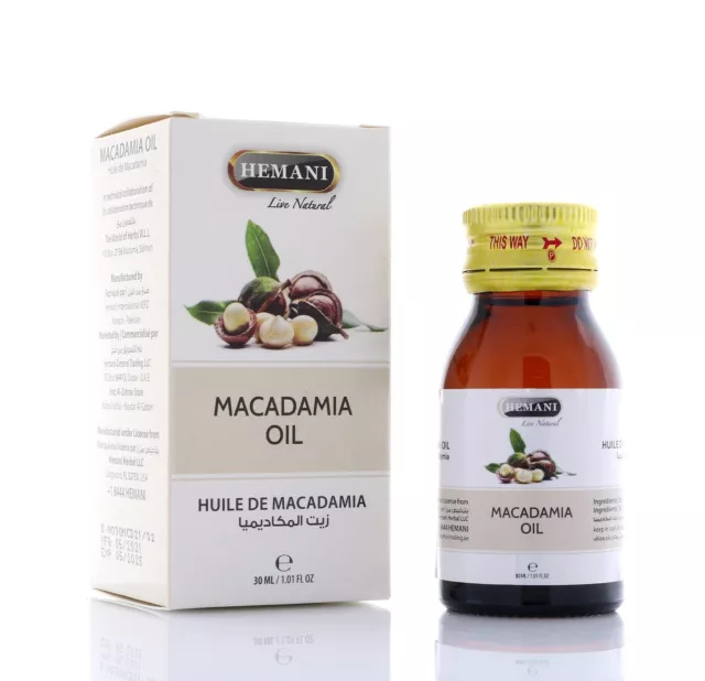 Hemani 30mL Herbal Oils - 100% Natural (Macadamia)