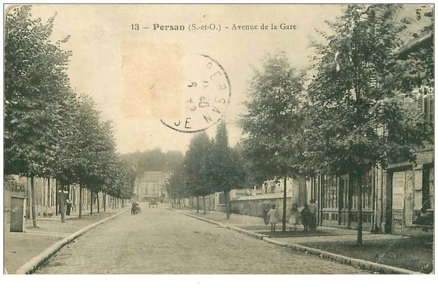 95.PERSAN.n°17813.AVENUE DE LA GARE.VOIR ETAT.PLIE