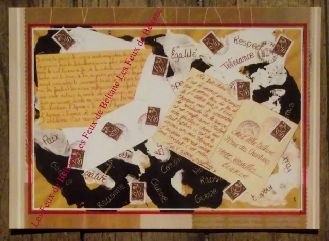 Carte postale Concours Art Postal,Reves de Paix,Yvelines CAEI ,2008 CPSM