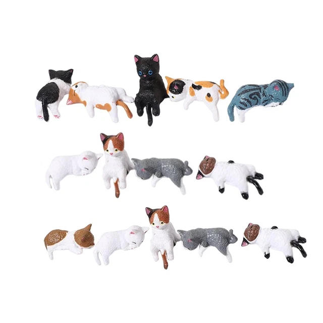 FIGURINE DE CHAT Miniature De Simulation Figurines De Petits Animaux