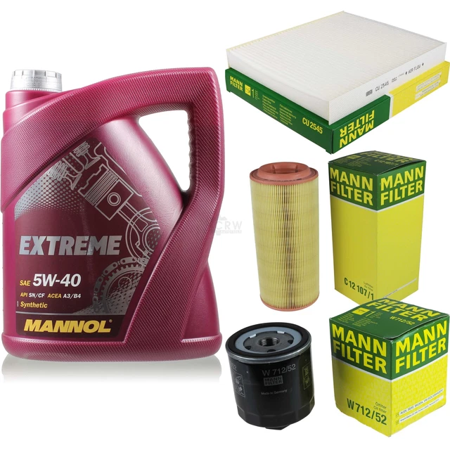 MANNOL Motoröl 5W-40 + SCT Ölfilter Set - 5 Liter Inspektionspaket